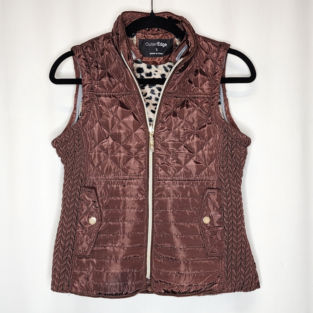 Outer Edge Size Small Quilted Jacket Removable Ho… - image 4